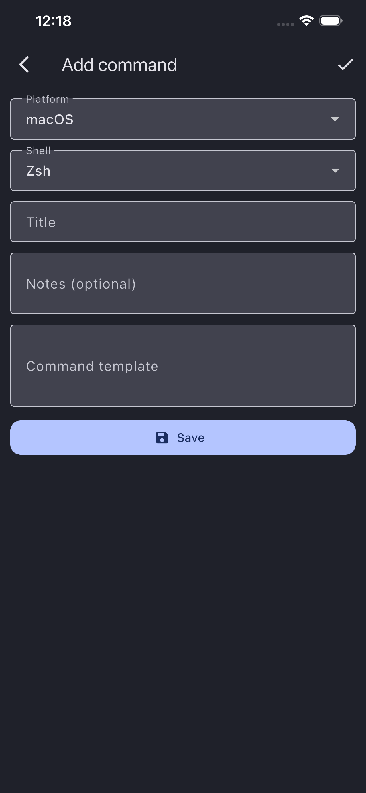 SysOpsKit snippets on iPhone